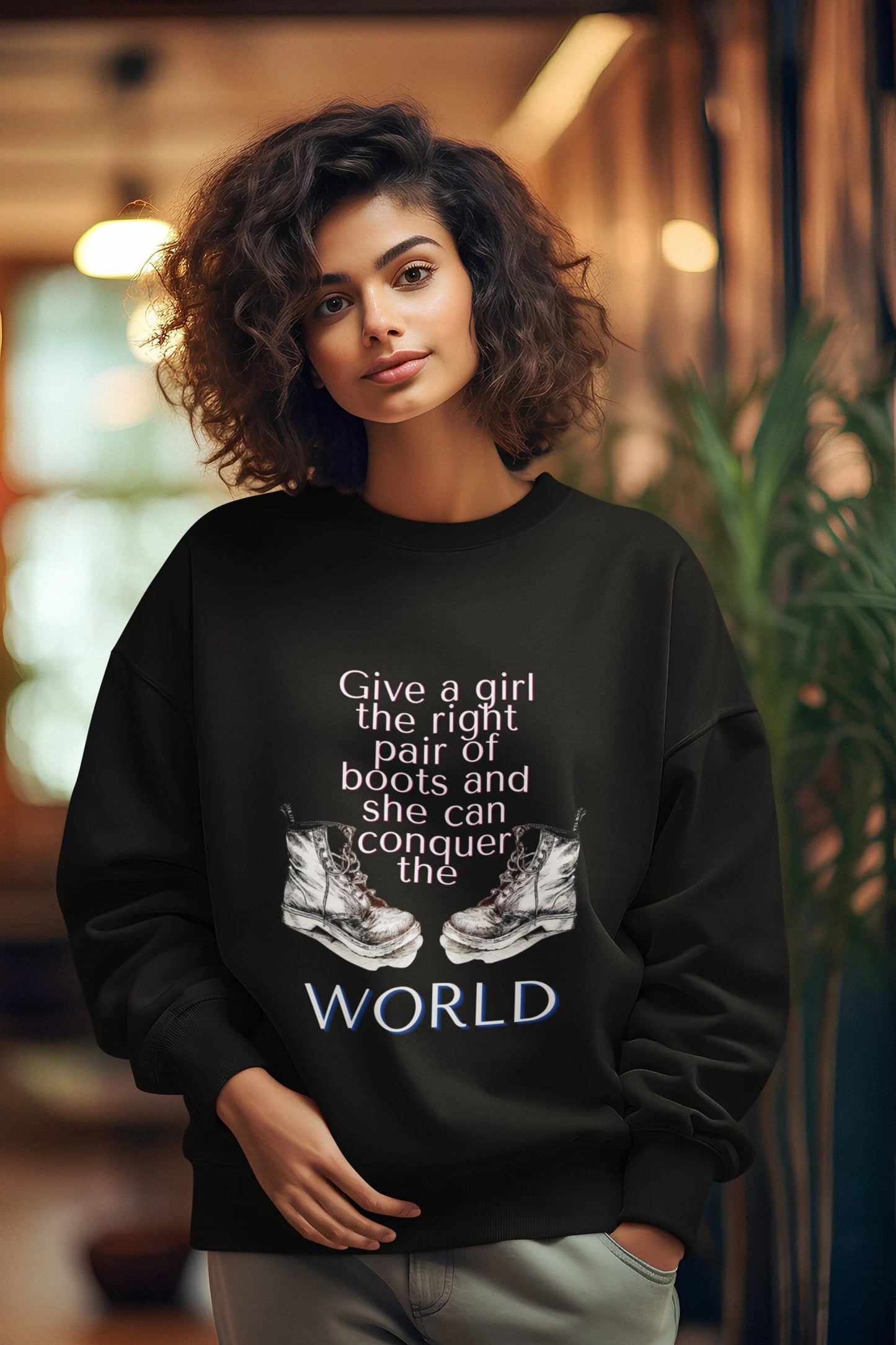 Dr Marten's Inspired 'Conquer the World' Sweatshirt